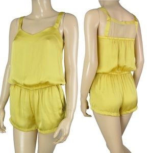 LUCCA COUTURE ROMPER PLAYSUIT JUMPSUIT GOLD YELLOW